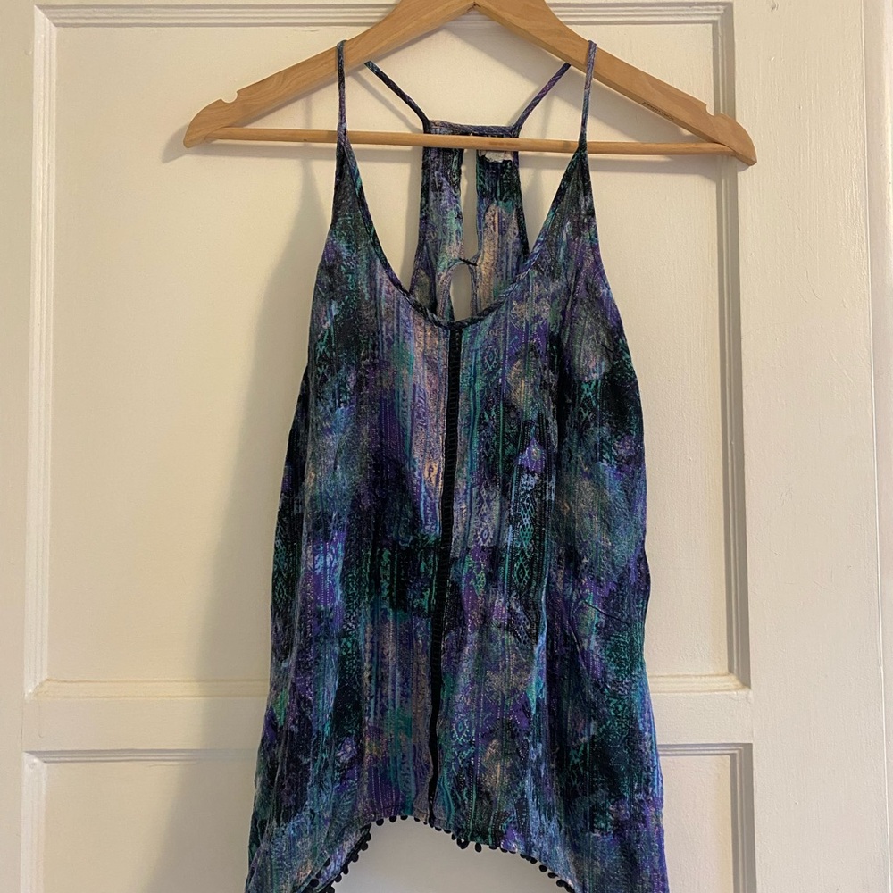 Urban Outfitters Flowy Split/ Open Back Tank